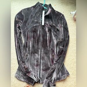lululemon athletica Purple/silver Velour Jacket